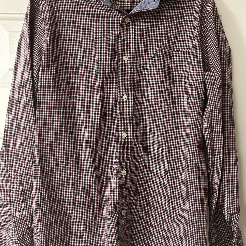 Nautica Men's Checkered Shirt - Black and White
